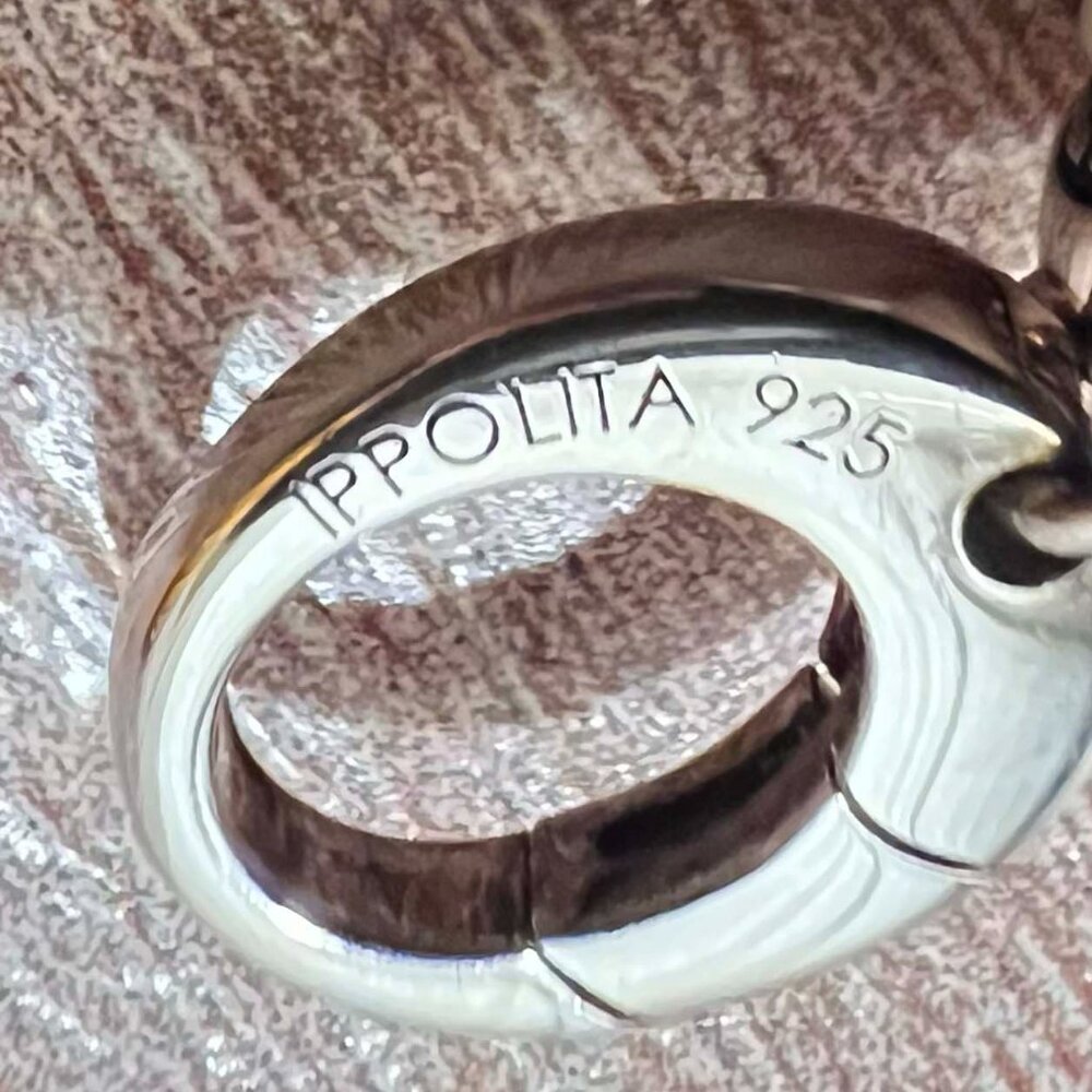 NEW! $495 Ippolita Sterling Silver Diamond Heart Reversible Heart Charm Pendant - Picture 3 of 5